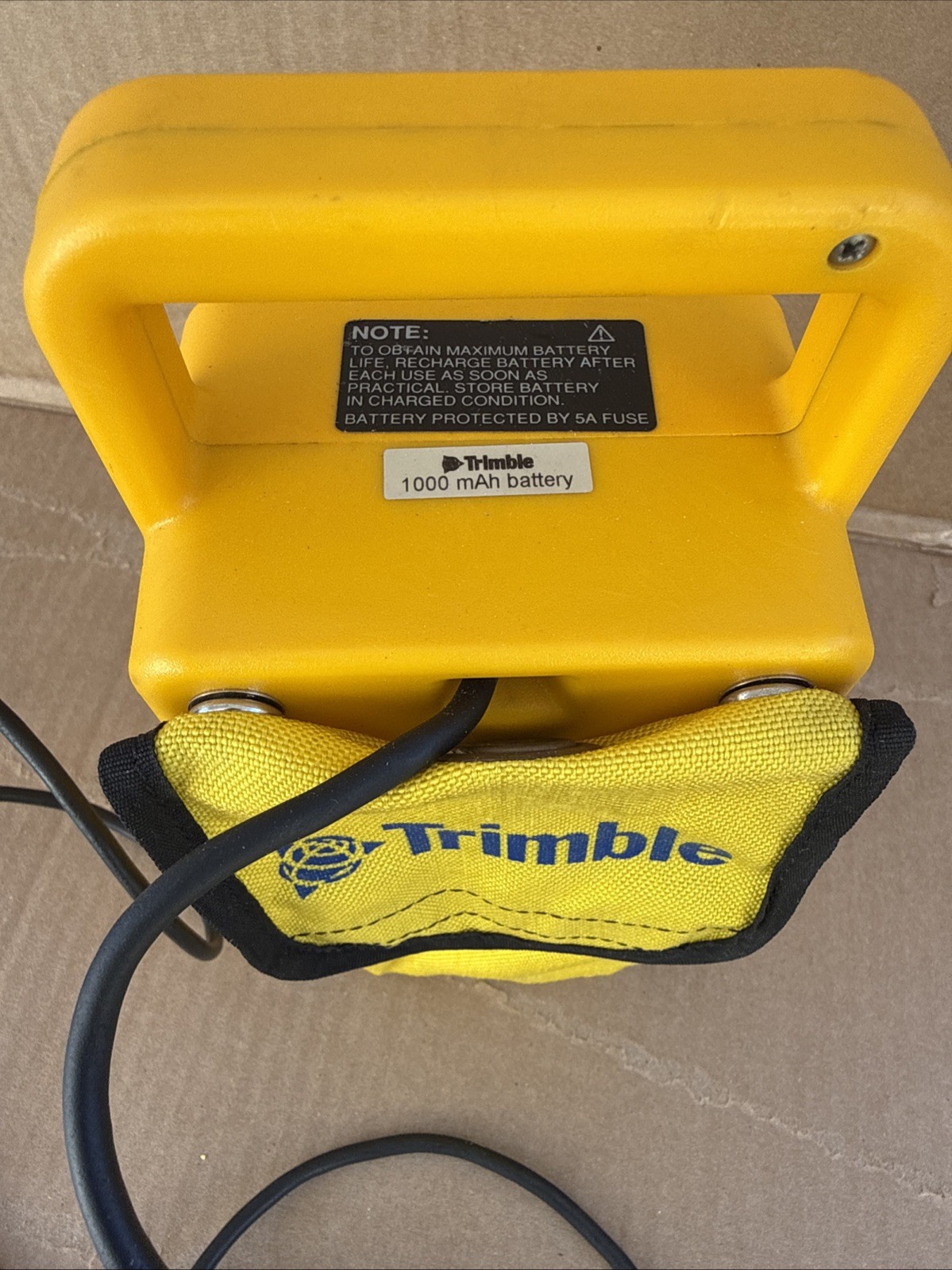 GPS Brick Battery Lead Charging Kit  Trimble Lead Gel, 6 Ah w 2.4 m Lemo