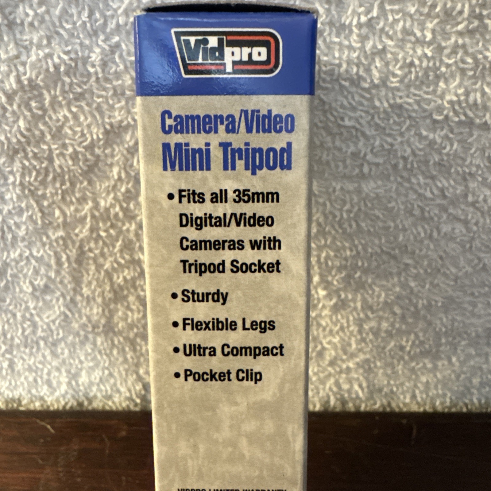 VidPro Mini Tripod Flexible Legs Fits 35mm Camera Tripod Socket Compact
