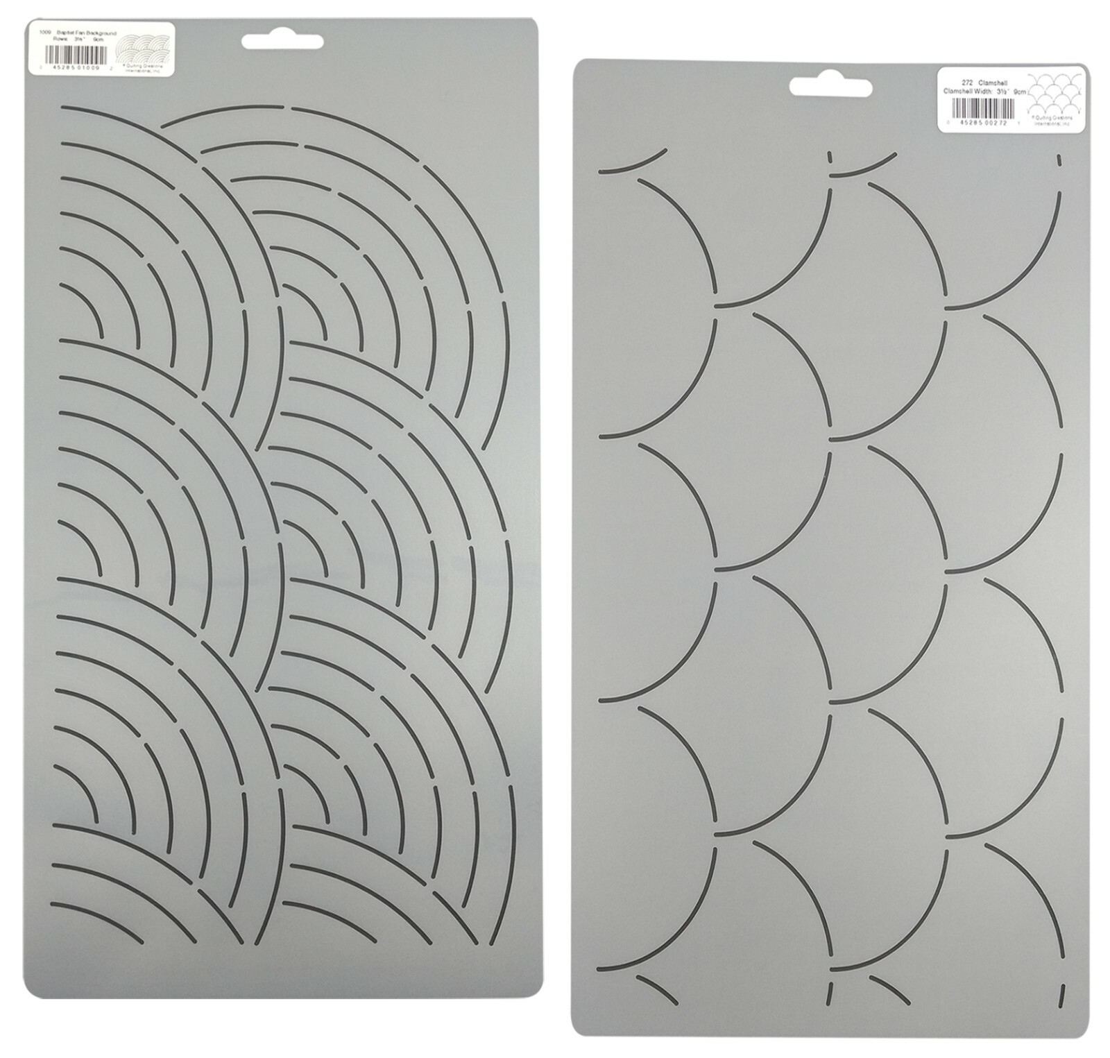 Quilting Stencils Baptist Fan Border Clamshell Quilt Pattern Background Template