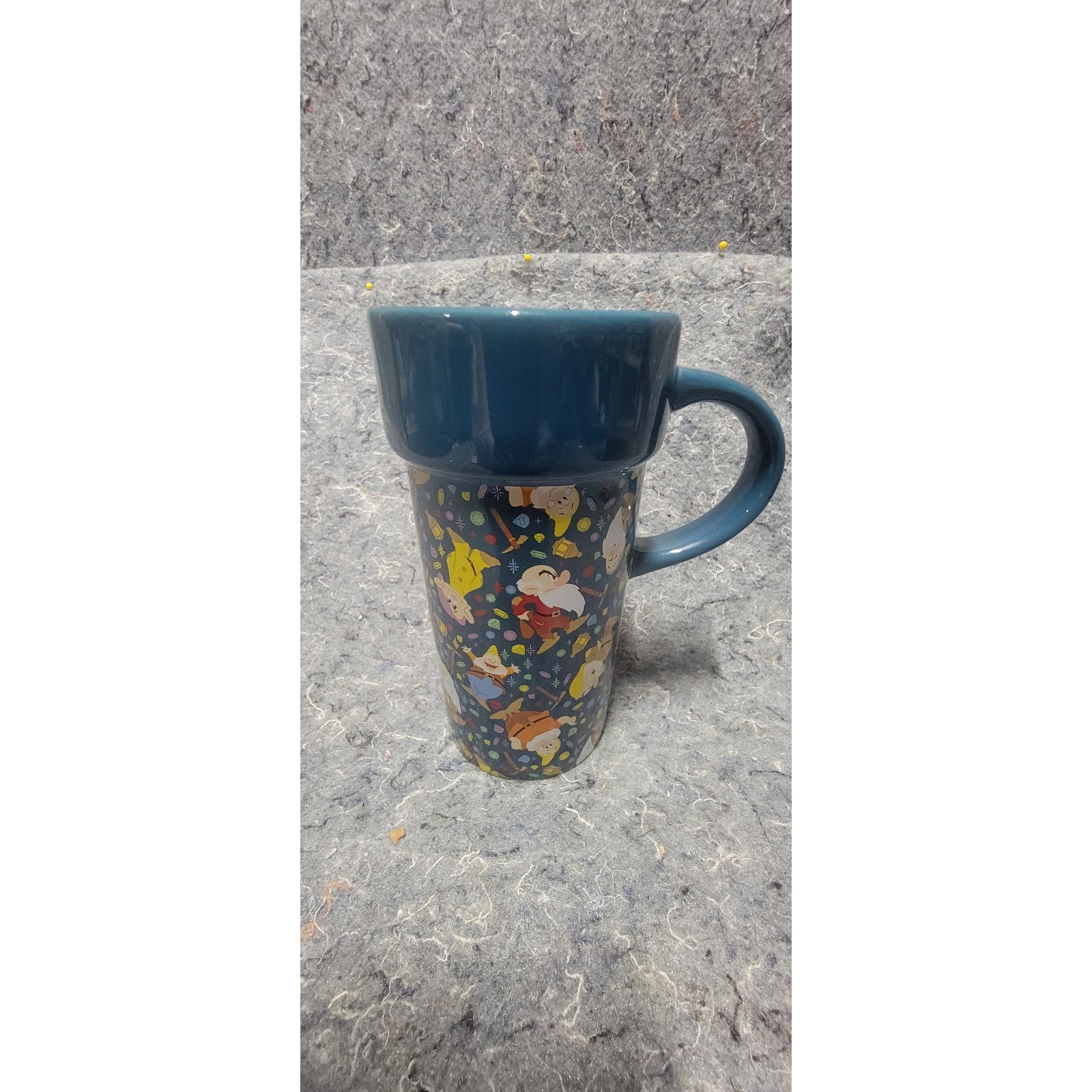 Disney Teal Coffee Tea 7 Drwarfs Mug