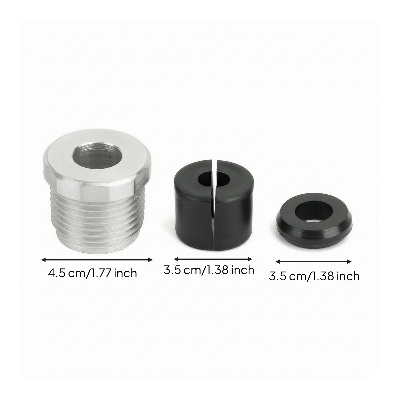 Wire Fastener Nut Kit Aluminum Threaded Nut Kit Silver