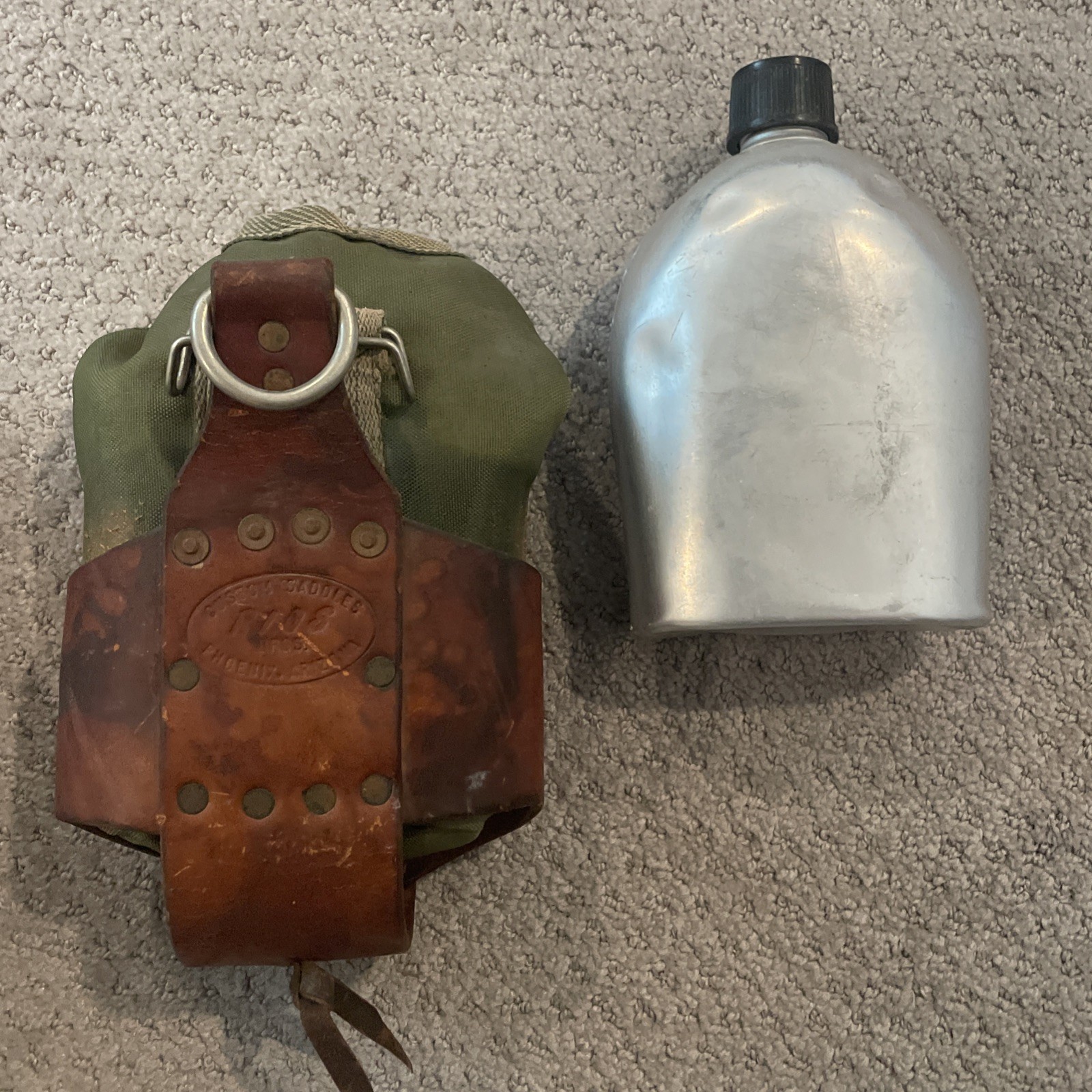 Vintage U.S. Military Canteen + Rios Brothers Leather Case – Phoenix, Arizona