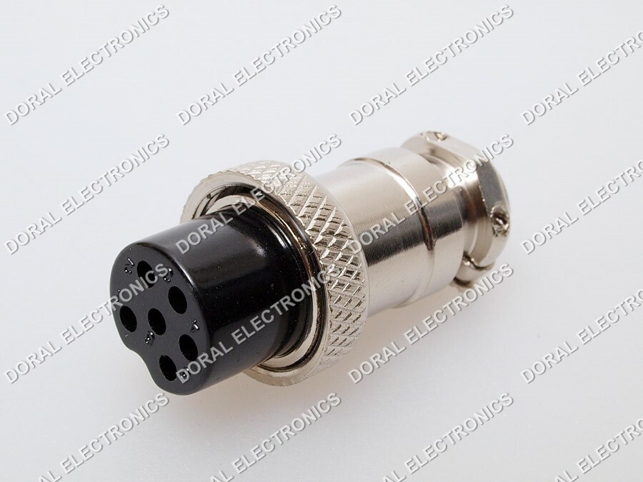 5 PCS 6 Pin Ham & CB Radio MIC Microphone Connector Female Plug Solder Type