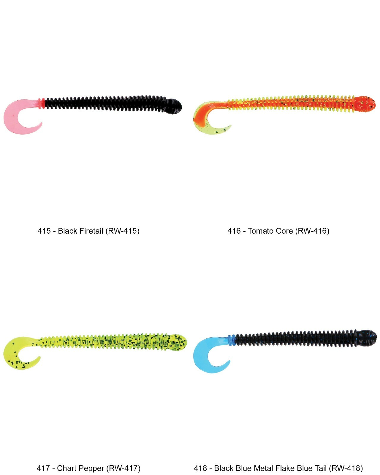Big Bite Baits Ring Disc Worm (RW) Pick Any 33 Colors 4 Inch Soft Plastic Lures