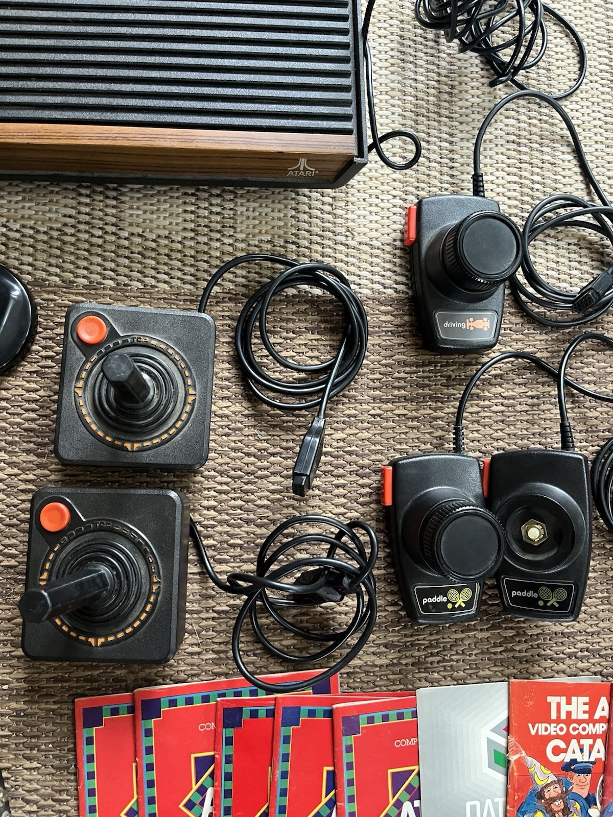 Atari 2600 Console Lot Untested Controllers Joysticks Games Star Raider