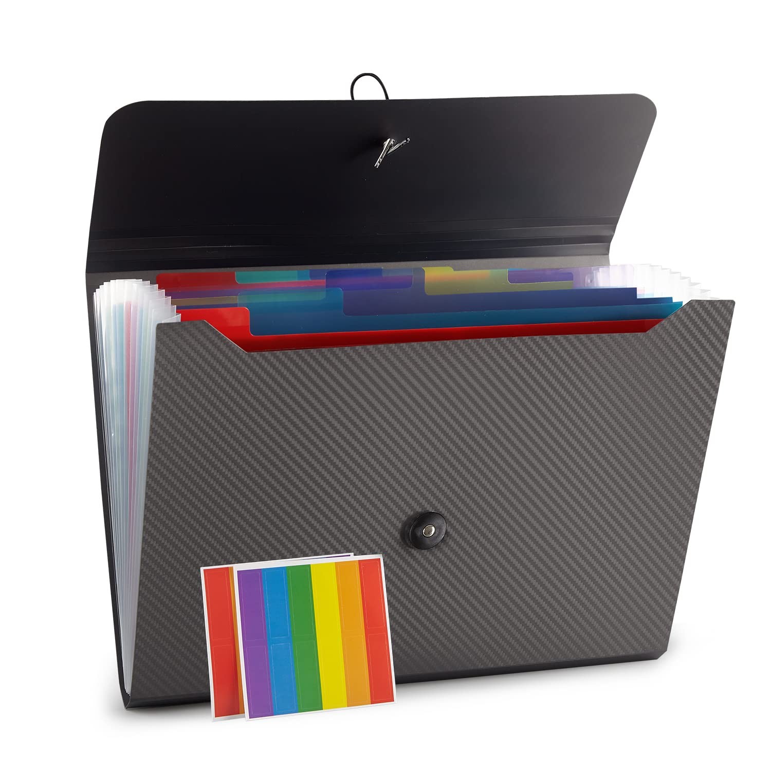 Carpeta de archivos expandible Organizador de archivos 13 bolsillos Acordeón