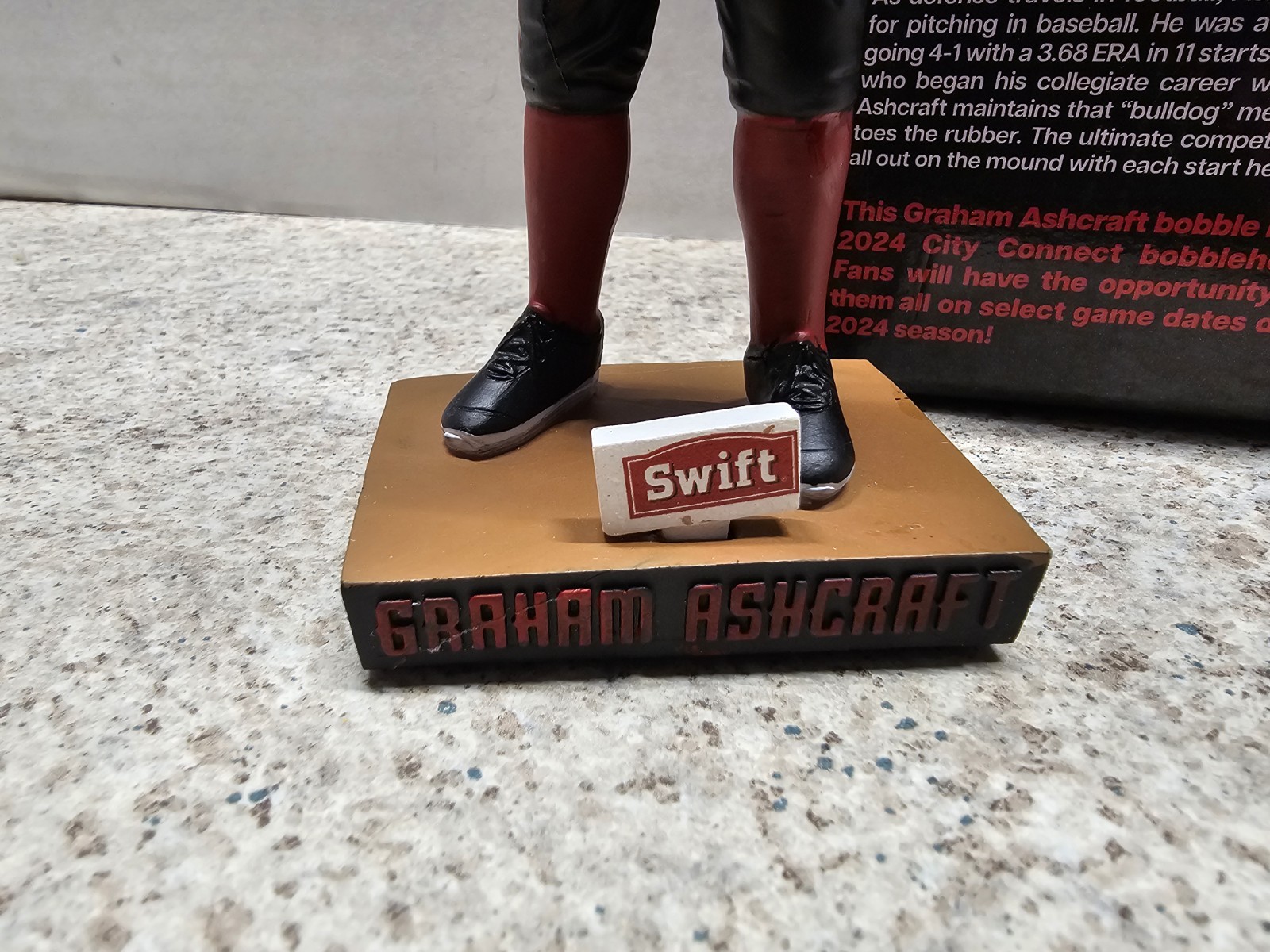 Graham Ashcraft Cincinnati Reds MLB 2024 SGA Bobblehead NIB City Connect