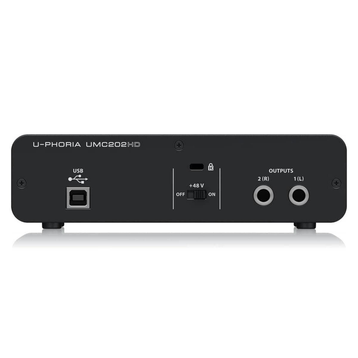 Behringer U-Phoria UMC202HD USB Audio Interface - USB 2.0 Audio Interface USB Au