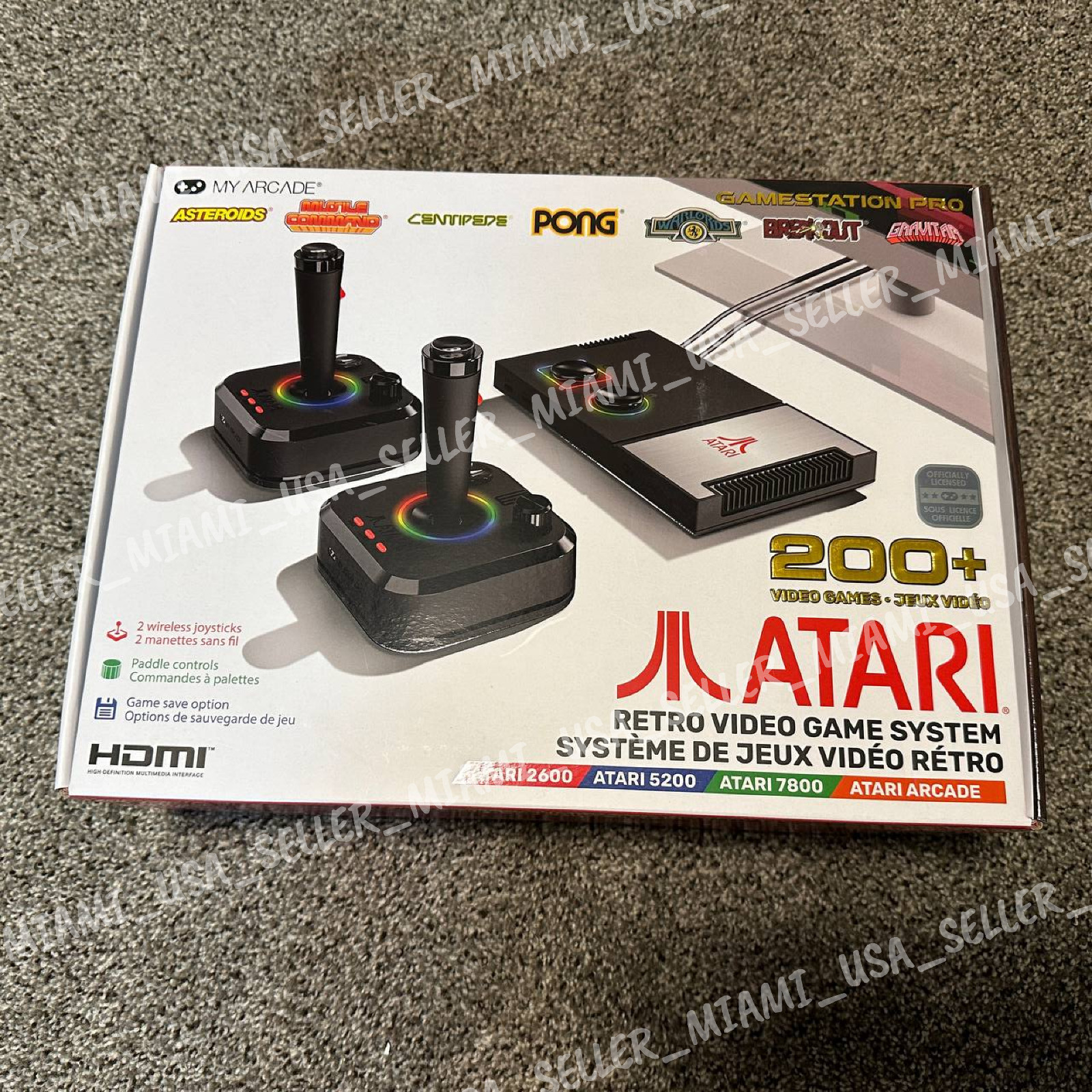 My Arcade Atari GameStation Pro Plug N Play Video Game Console 200+ Games - New