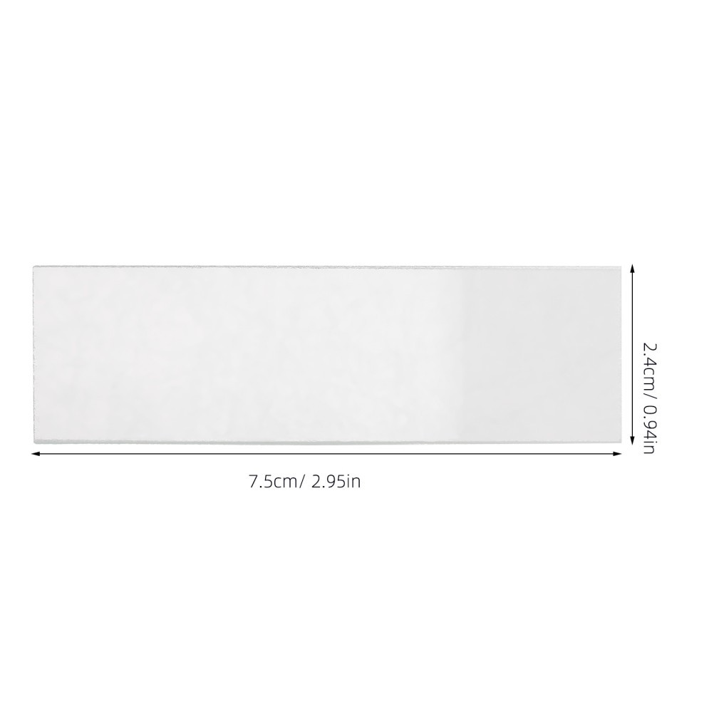 50 Pcs Microscope Specimen Slides Blank Glass for Microscopes Accessories