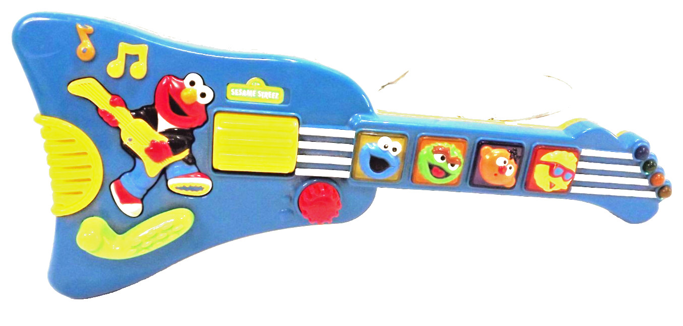 VTG Mattel Sesame Street Workshop Elmo's Rock Guitar Musical Light Up 1998/2007