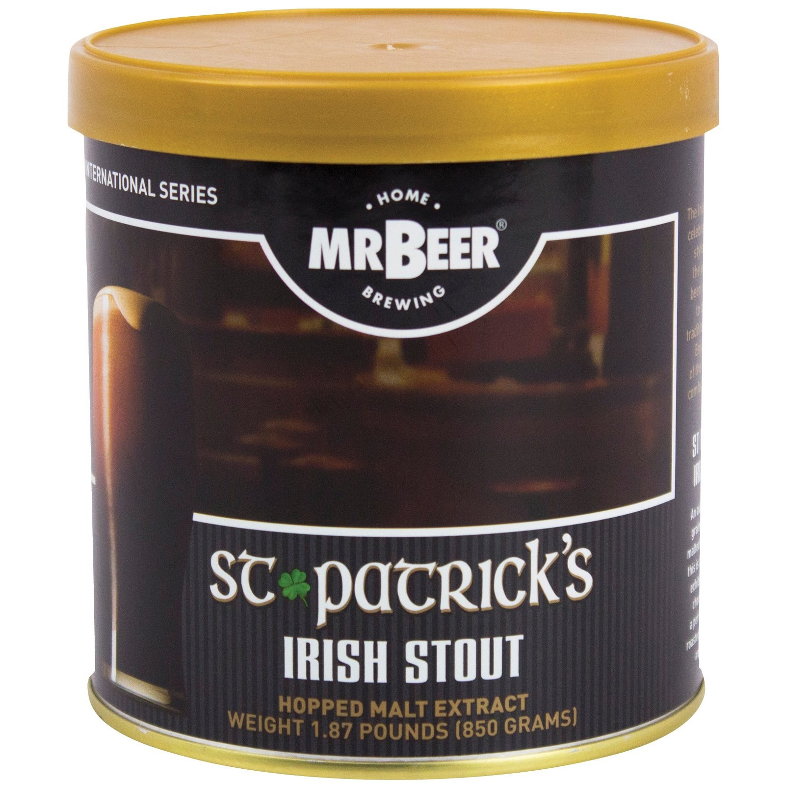 Mr Beer St Patrick's Irish Stout Homebrewing Kit 2 Gallon Brew In 30 Minutes