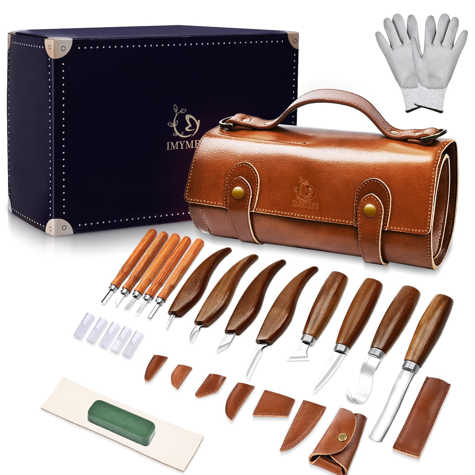 Deluxe Wood Carving Tools-Wood Carving Kit-Wood Carving Knife Set-Wood Whittl...