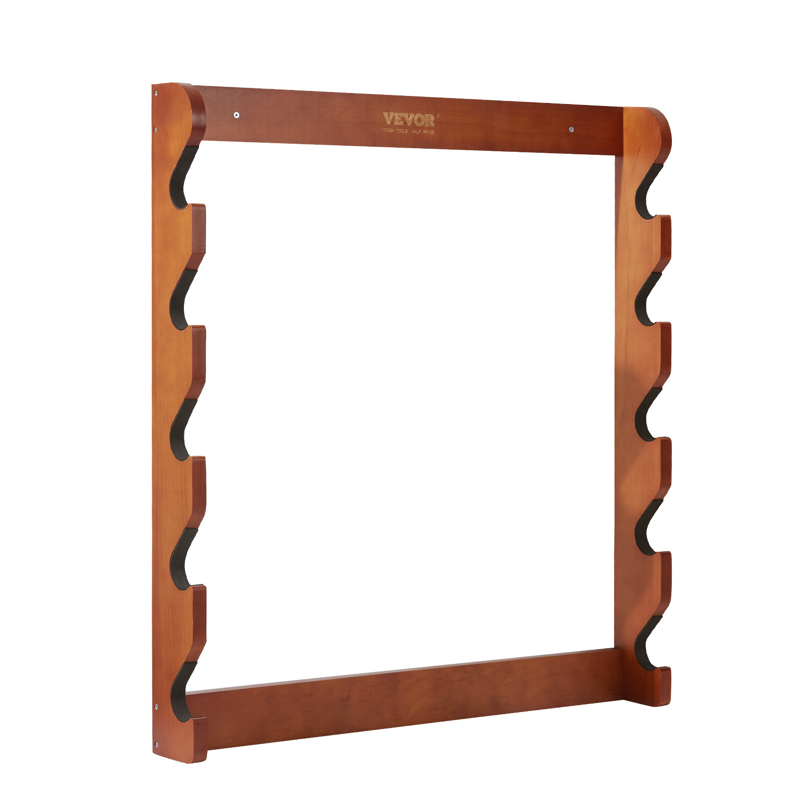 VEVOE Gun Rack 5-Slot Wood Gun Rack Wall Mount Gun Display Rack holds 5 Rifles