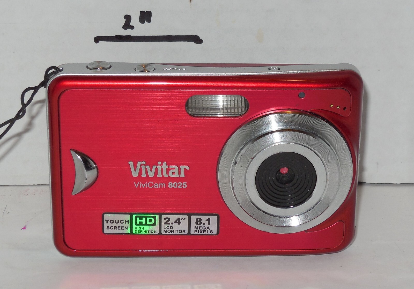 Vivitar ViviCam 8025 8.1MP 3X Optical Digital Camera black Tested Works