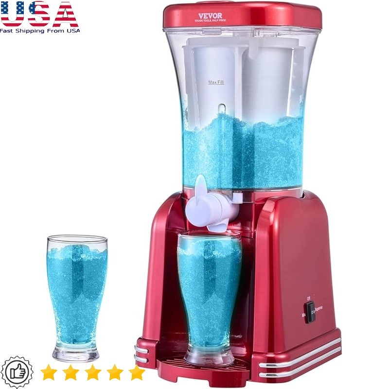 Slushy Machine Kids Easy DIY Frozen Drinks Slush Maker Ice & Salt Treats 32oz