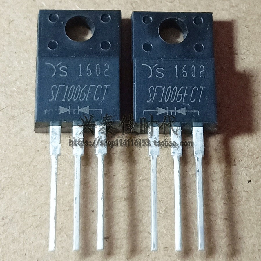 10PCS SF1006FCT TO-220F Schottky Diode