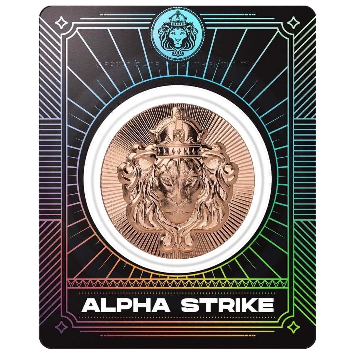 Scottsdale Stacker 1 oz Copper Round Alpha Strike - ONLY 499 MINTED!! ASSAY TEP