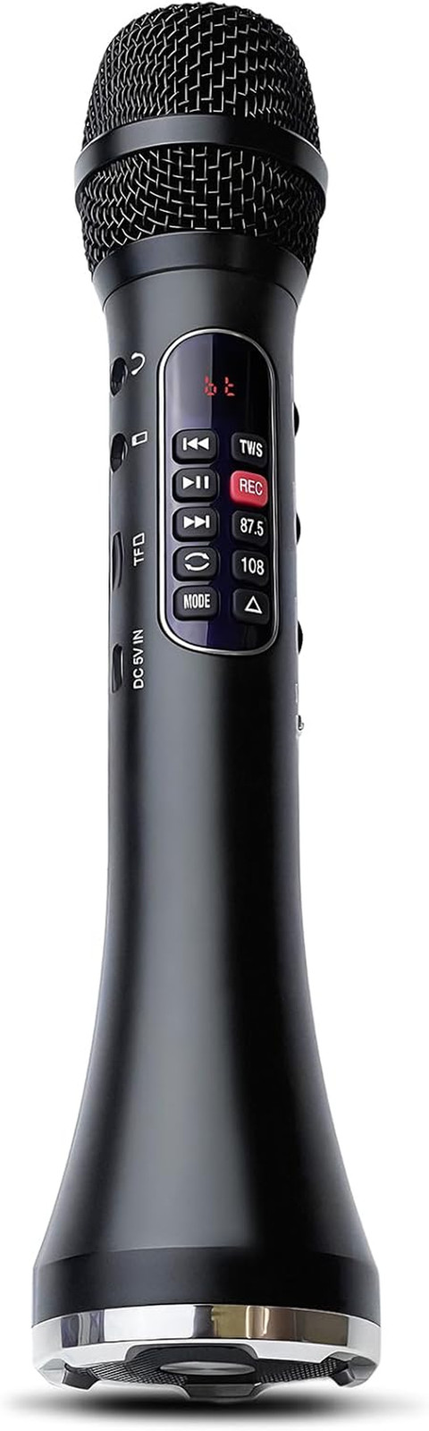 Karaoke Microphone Wireless Bluetooth,Handheld Voice Amplifier,Portable Mic with