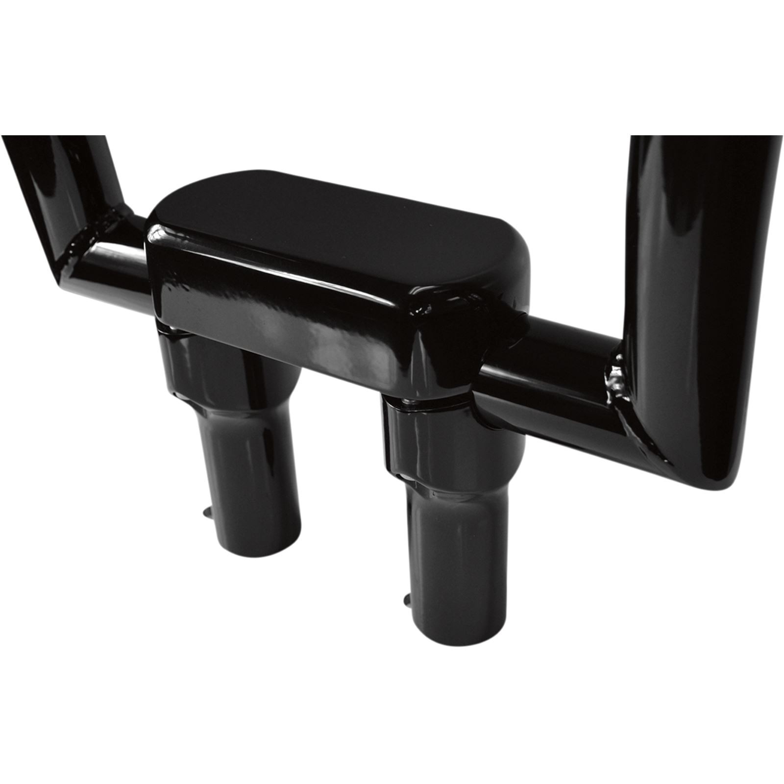 LA Choppers Black 4" Risers with  Solid Top LA-7442-04B