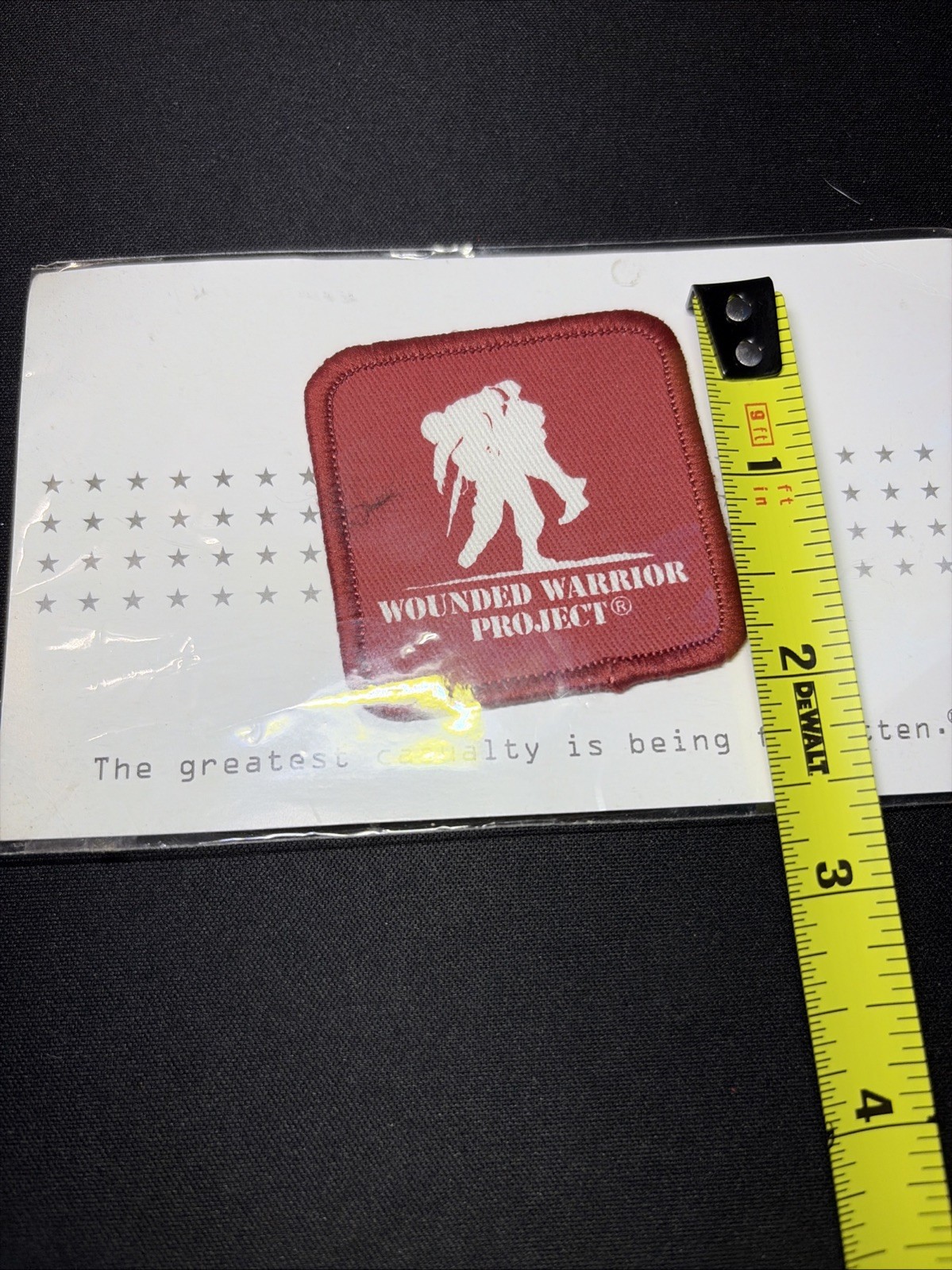 NEW! Wounded Warrior Project Patch *Iron/Sew On* * Never Opened