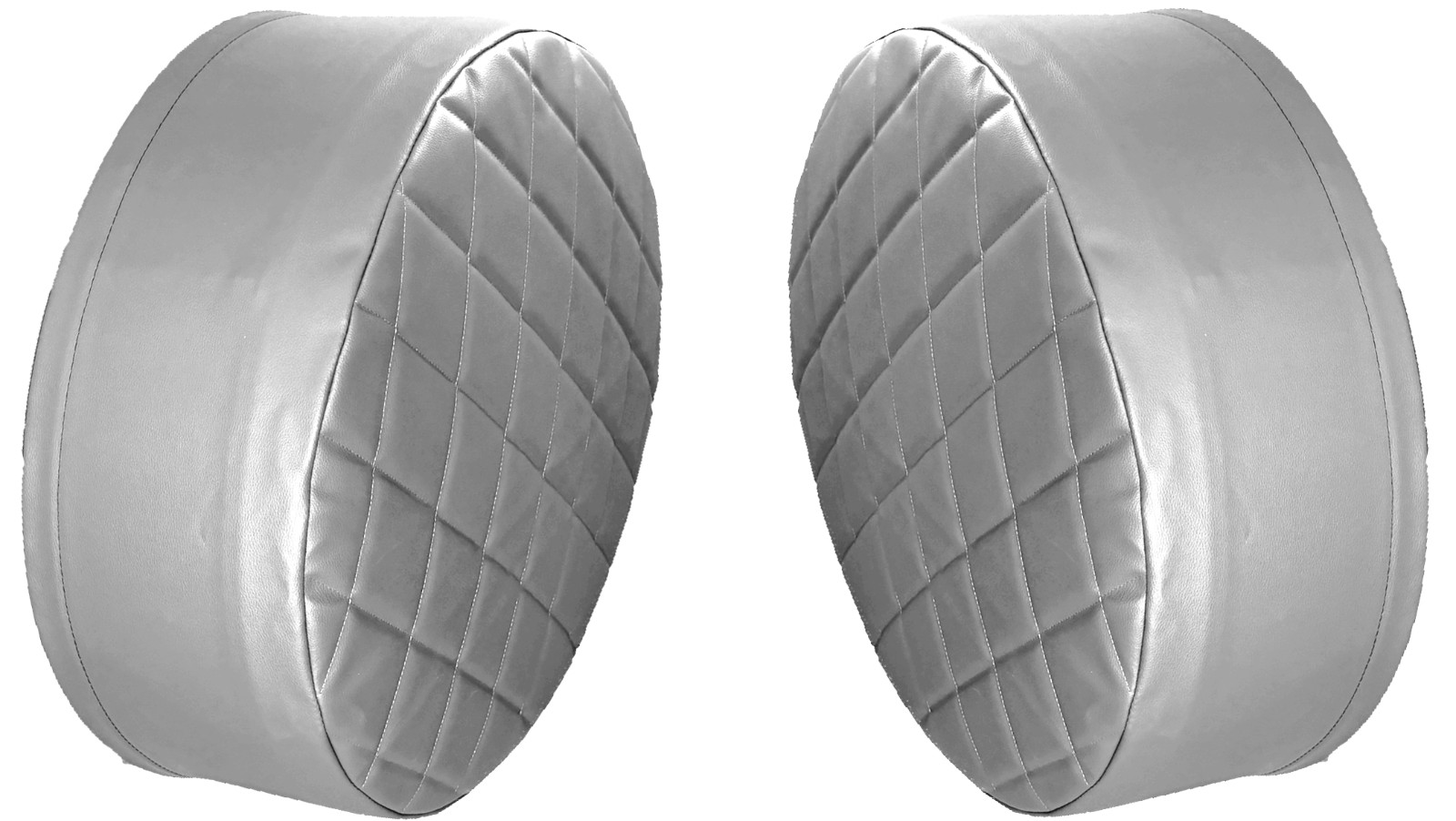 24.5" SILVER Covers for Tanks that are 24 & 1/2" Diameter