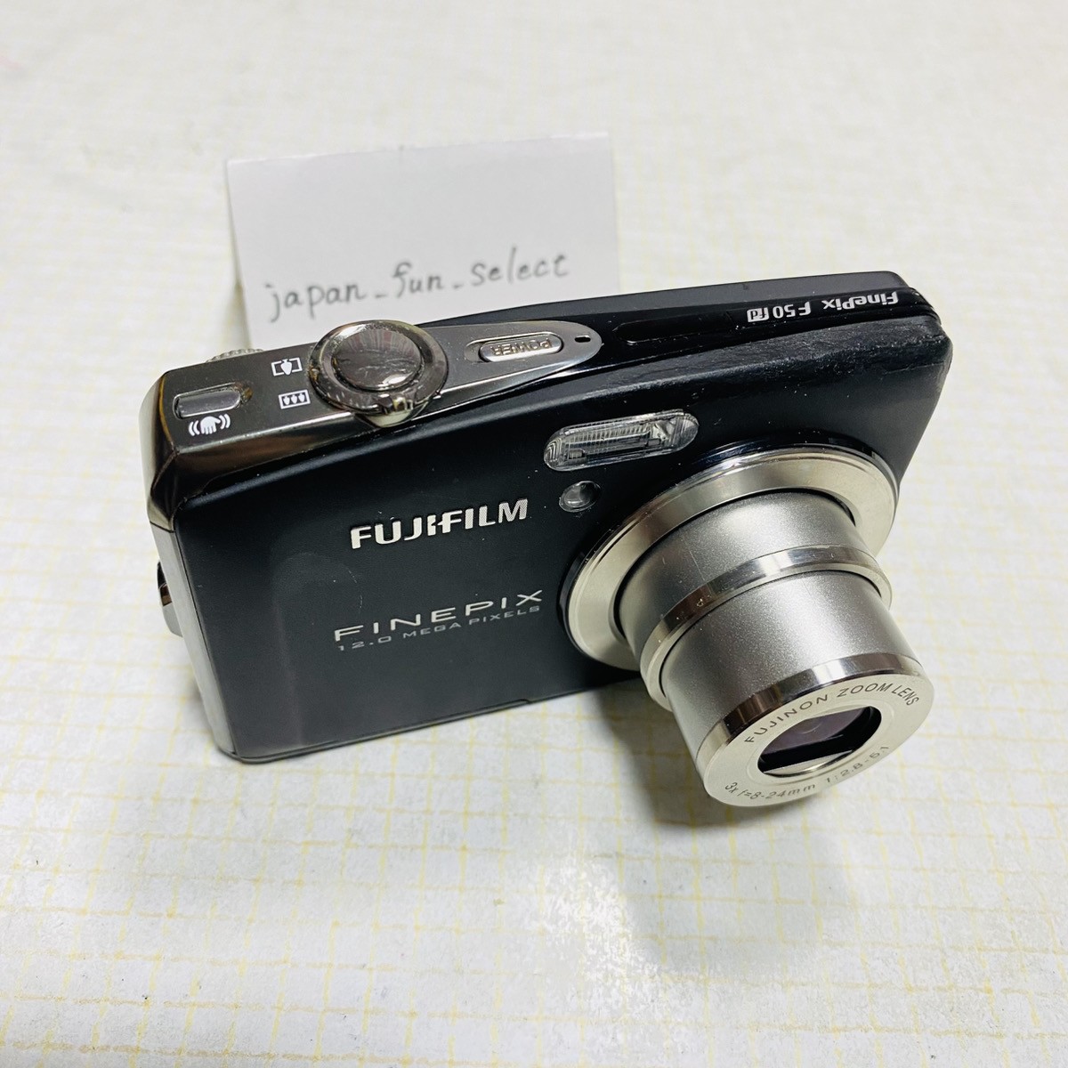 FUJIFILM FinePix F50fd Black Digital Camera 12.0MP 3x Zoom 2.7 inch LCD Exc+++