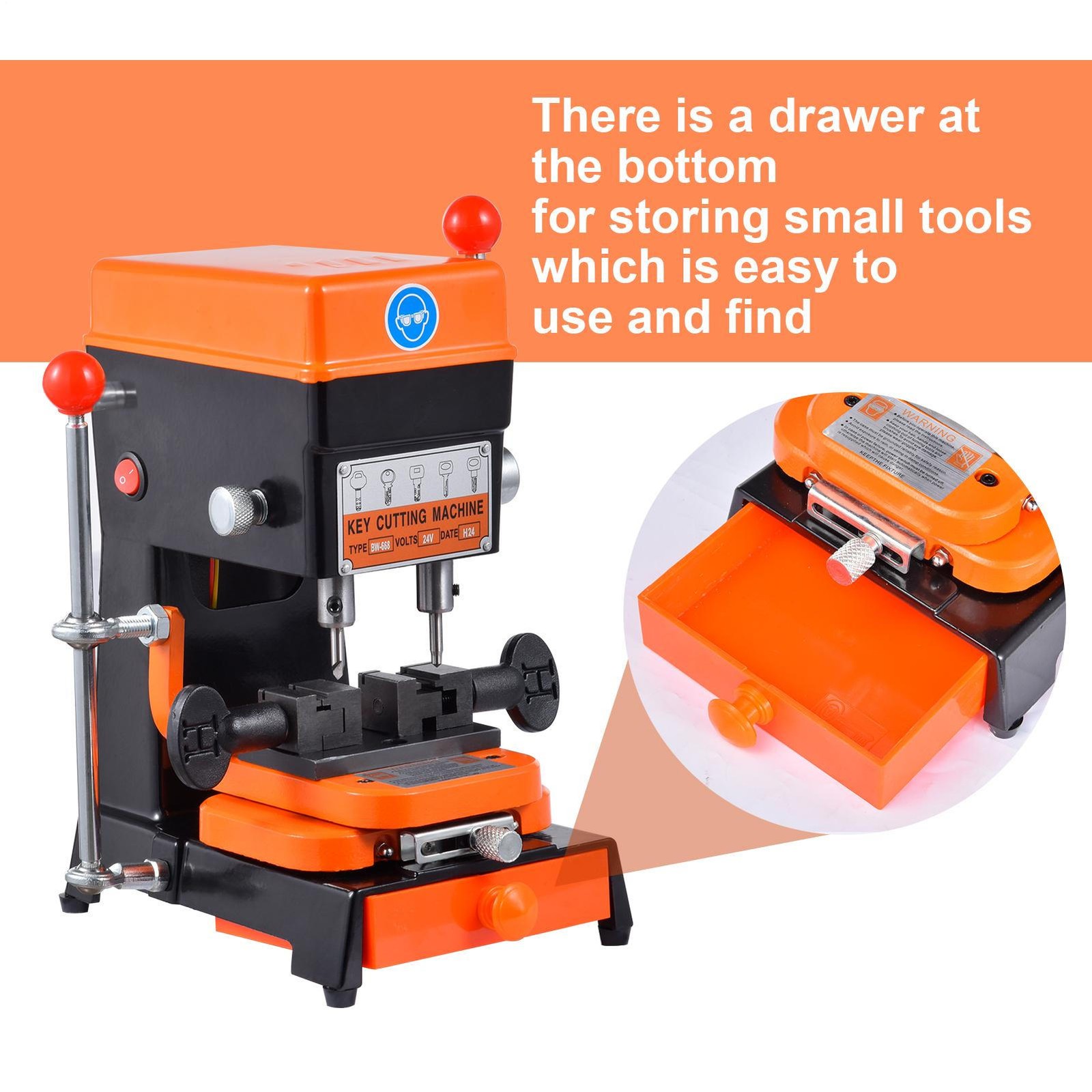 Multifunction Duplicator Machine 110V Vertical Cutting Cutter Drill Machine NEW
