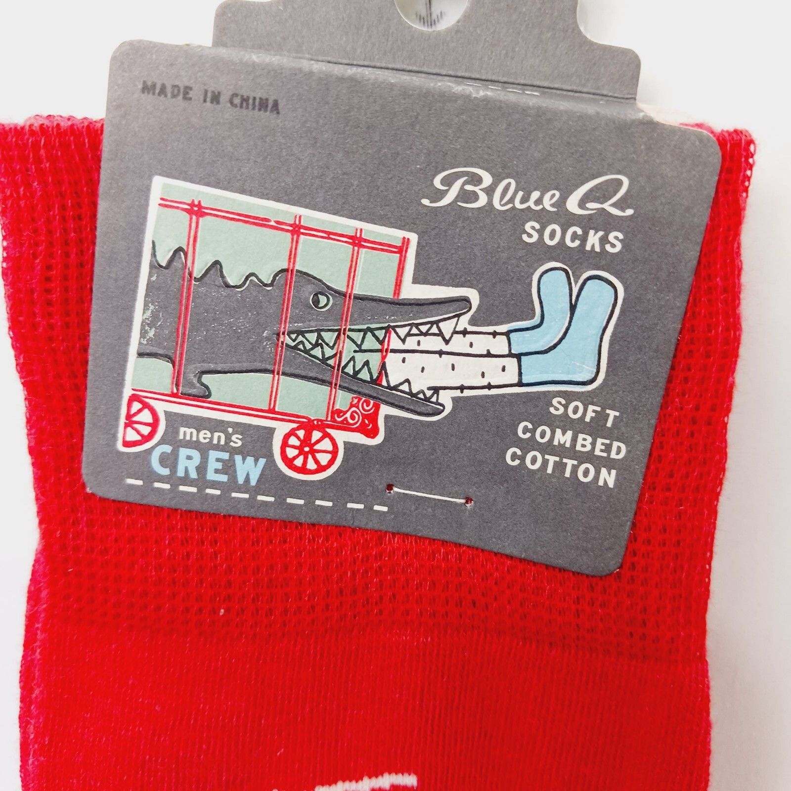 Sock Blue Q Crew Men Women Rad Dad Good Cool Exciting Grandfather Father NWT NEW
