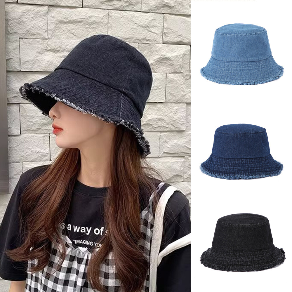 Lady Cowboy Fleece Fisherman Hat Girl Bucket Sun Hat UV Protection Casual Beac❥