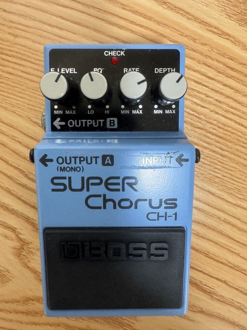 BOSS CH-1 Super Chorus Effects Pedal (Unit Only) Battery operation confirmed