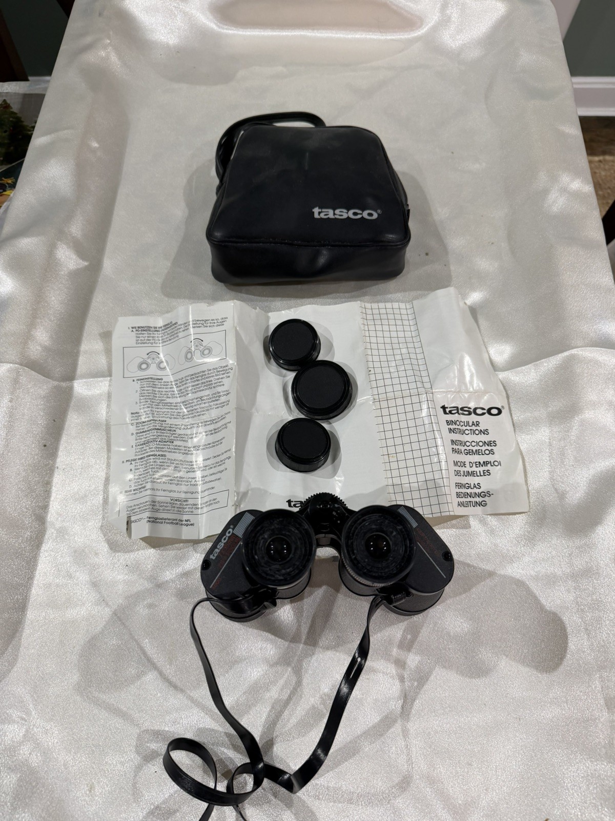 Vintage 1989 Tasco 7x35 MM Zip Focus 4000 Binoculars Bag