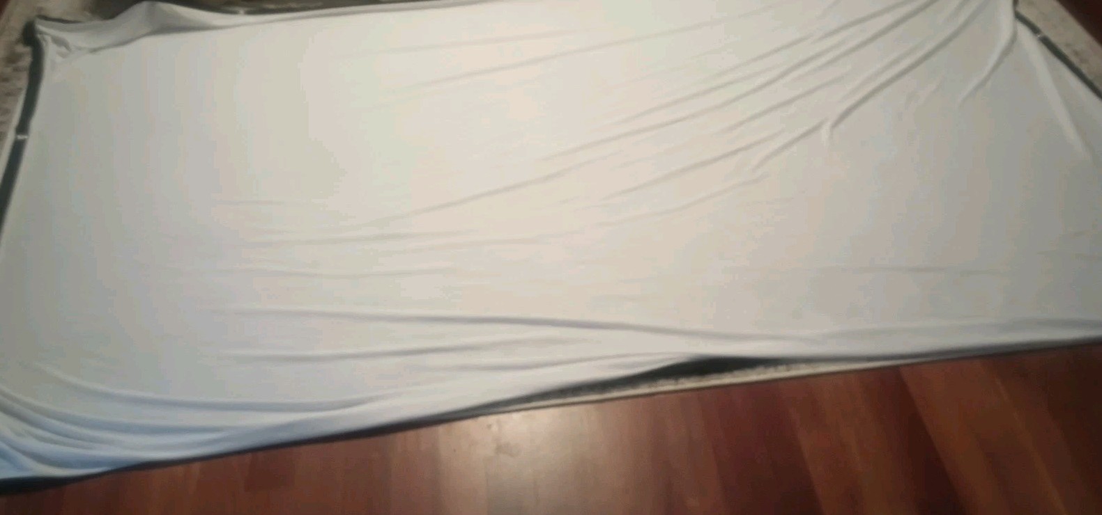 Indoor/Outdoor 120" Projector Screen,Fabric, Includes Rope, No Hooks, Portable