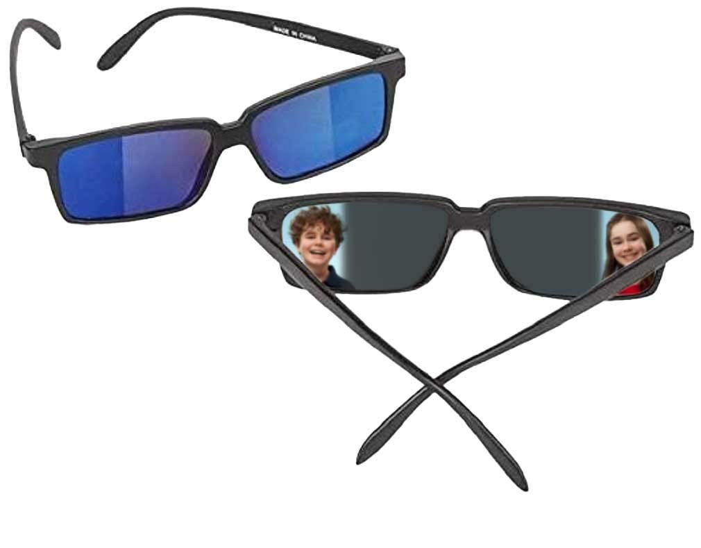 Zugar Land Top Secret Spy Glasses For Kids - Rear View 1 Pack, Black