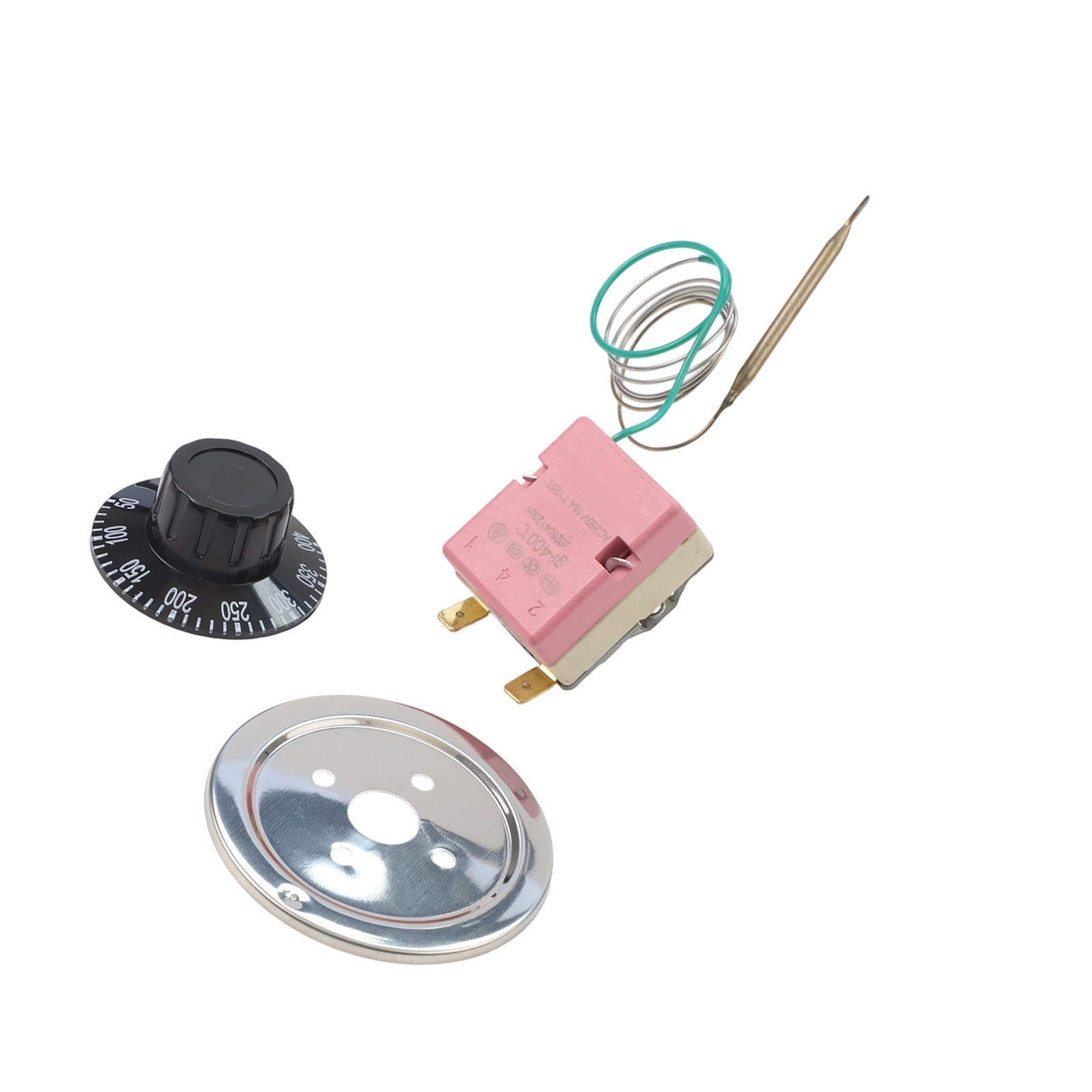 Electric Oven Thermostat ,Adjustable Temperature Controller Switch,50-400℃ 2 Pin