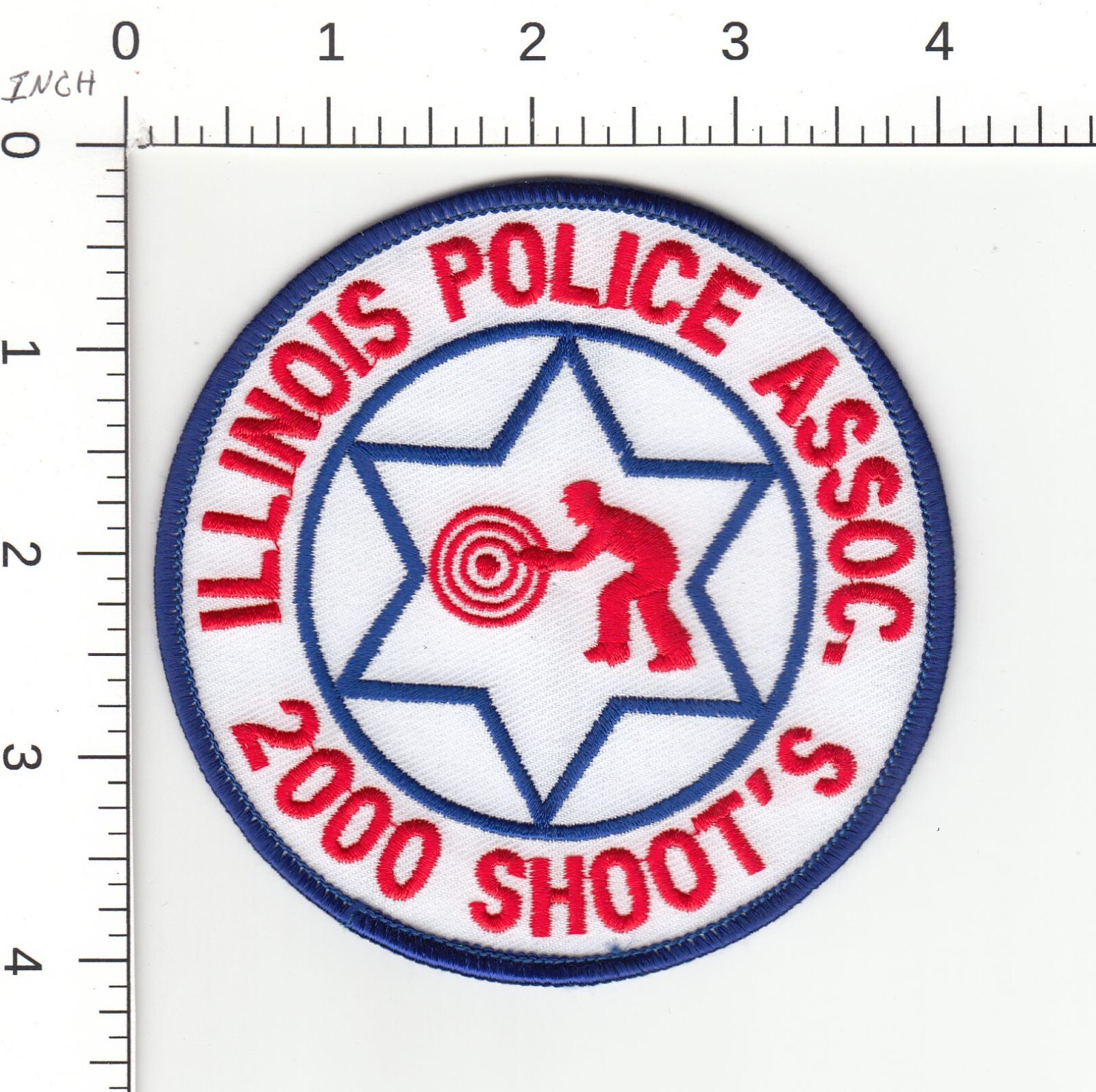 ILLINOIS POLICE ASSOCIATION 2000 SHOOT'S MARKSMAN COLLECTIBLE POLICE PATCH