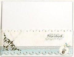 New FANCY PANTS Storybook Blank 8.5 x 11" White Album w/ 20 Cardstock pages