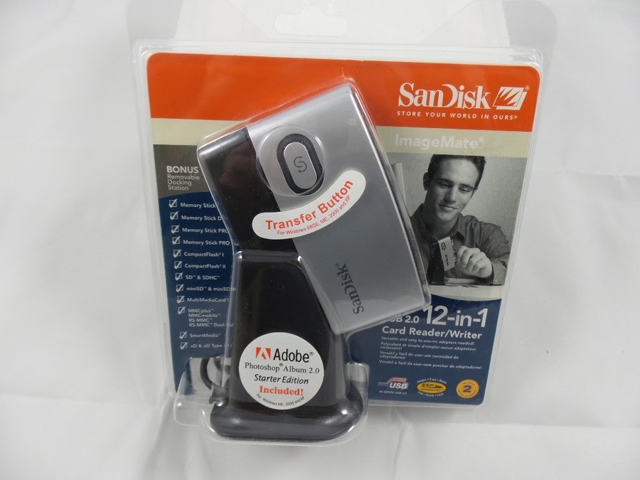SanDisk ImageMate 12-in-1 USB Memory Reader CF MS Mini/SD MMC XD (SDDR-89-A15)
