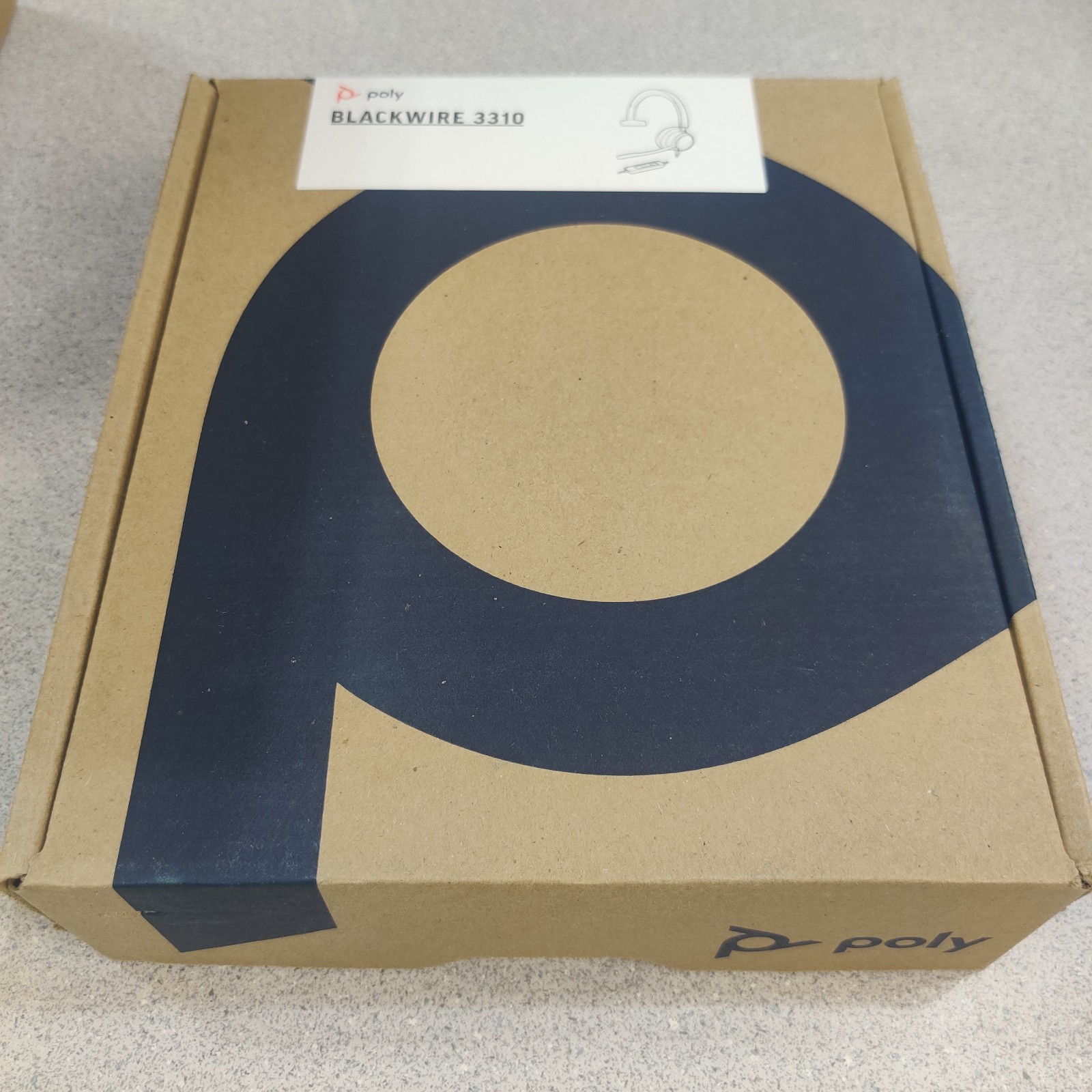 NEW Poly Blackwire 3310 MONO-M Headset USB-C HS + USB-C/A Certified for MS Teams