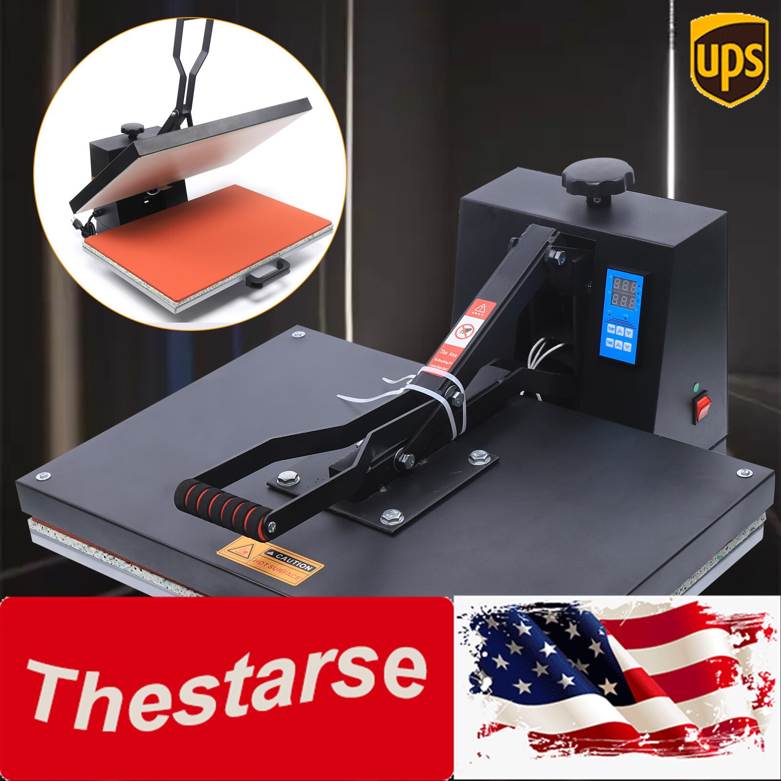 16x 24" Digital Clamshell Heat Press Transfer T-Shirt Sublimation Press Machine
