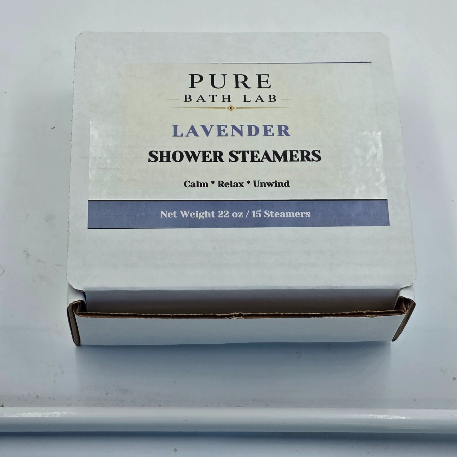 Pure Bath Lab Shower Steamers 15 Pack Lavender Aromatherapy