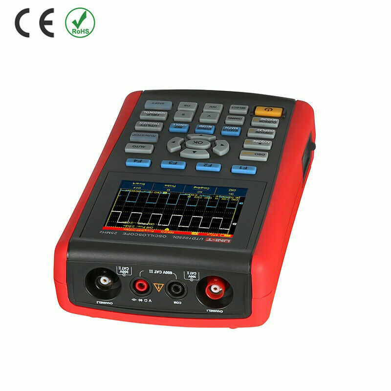 UNI-T UTD1025DL Handheld Digital Oscilloscope Trigger types: Edge, Pulse, Vid ✦K
