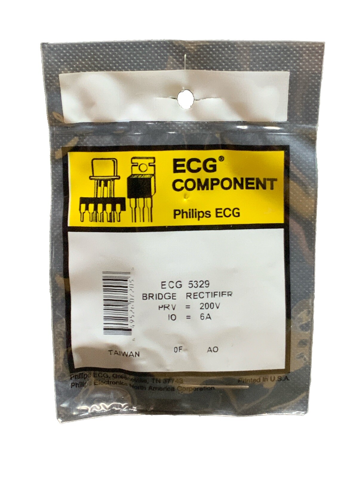 ECG5329 Bridge Rectifier 200v 6A