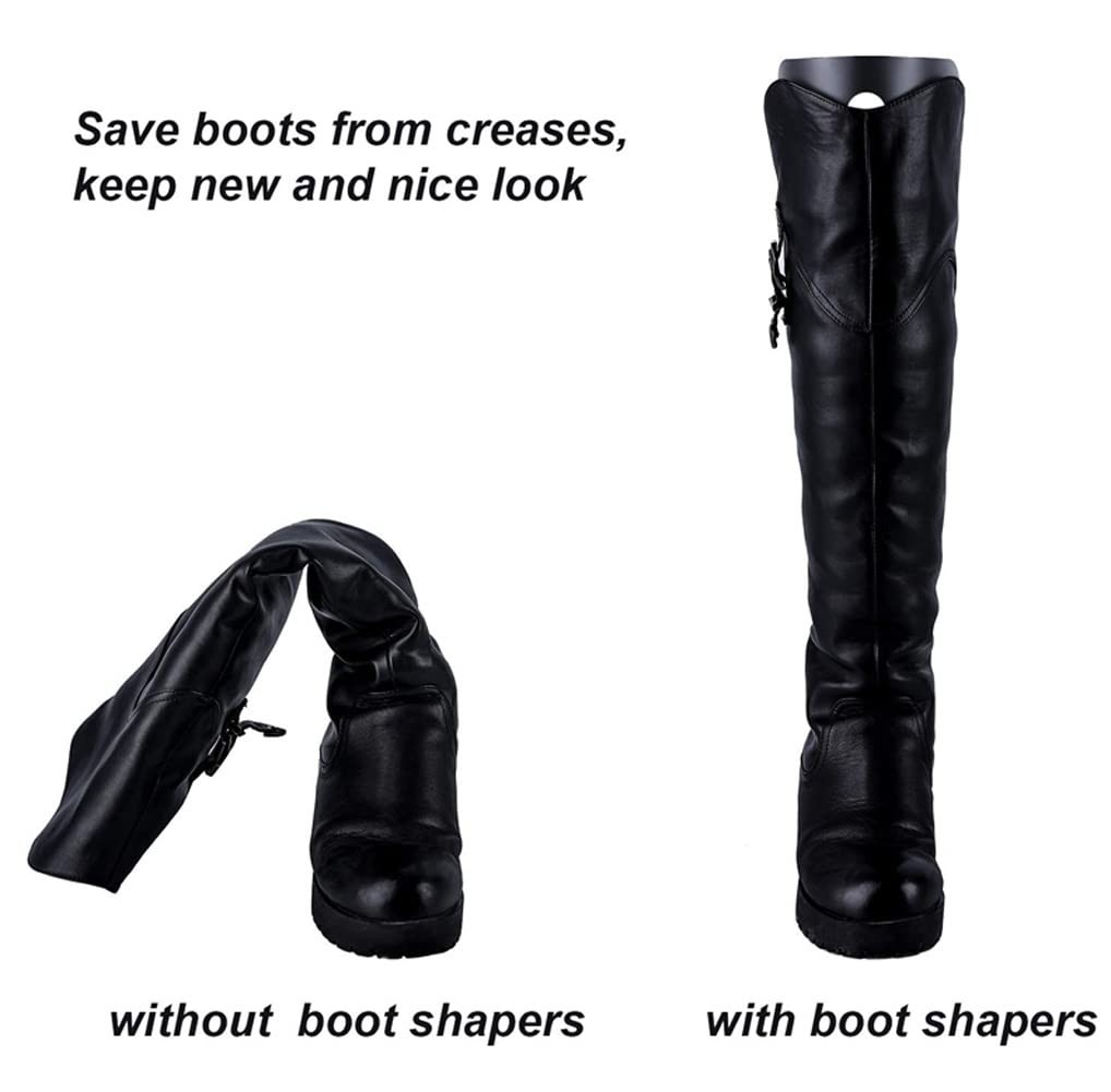18-Inch Boot Shaper Inserts - Breathable Tall Boot Support, 2 Pairs