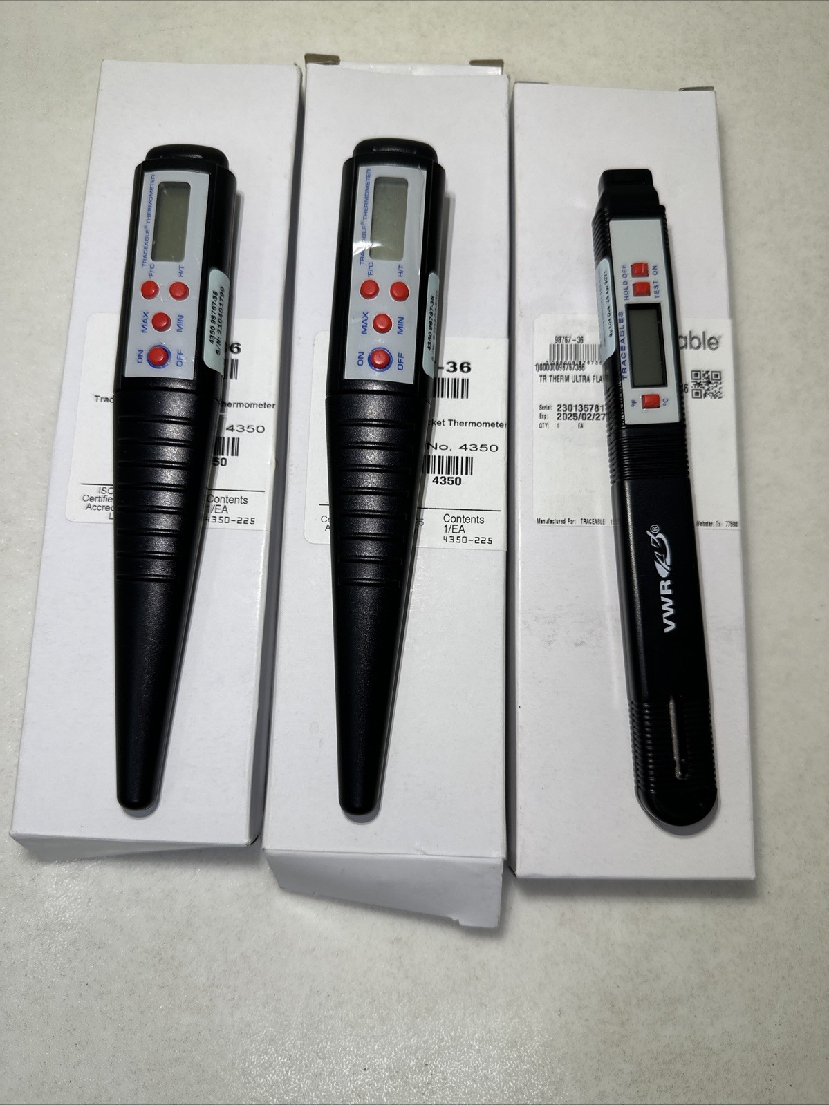 3 Traceable Ultra Pocket Thermometer Control Company 4350 3.5" Stem