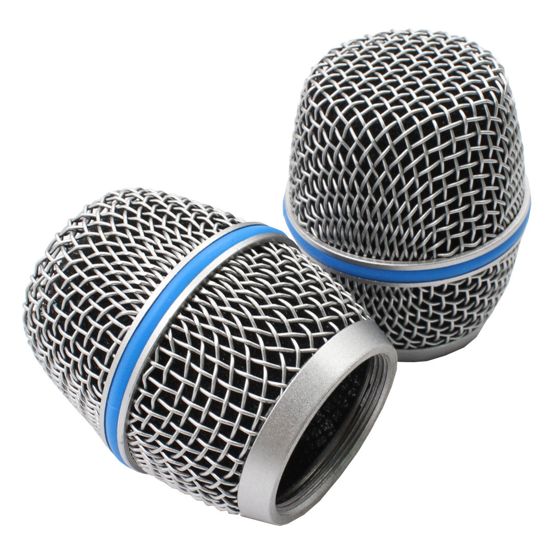 2pcs Microphone Grille Head Mesh Fits For Shure Beta 87A Beta87 Replacement