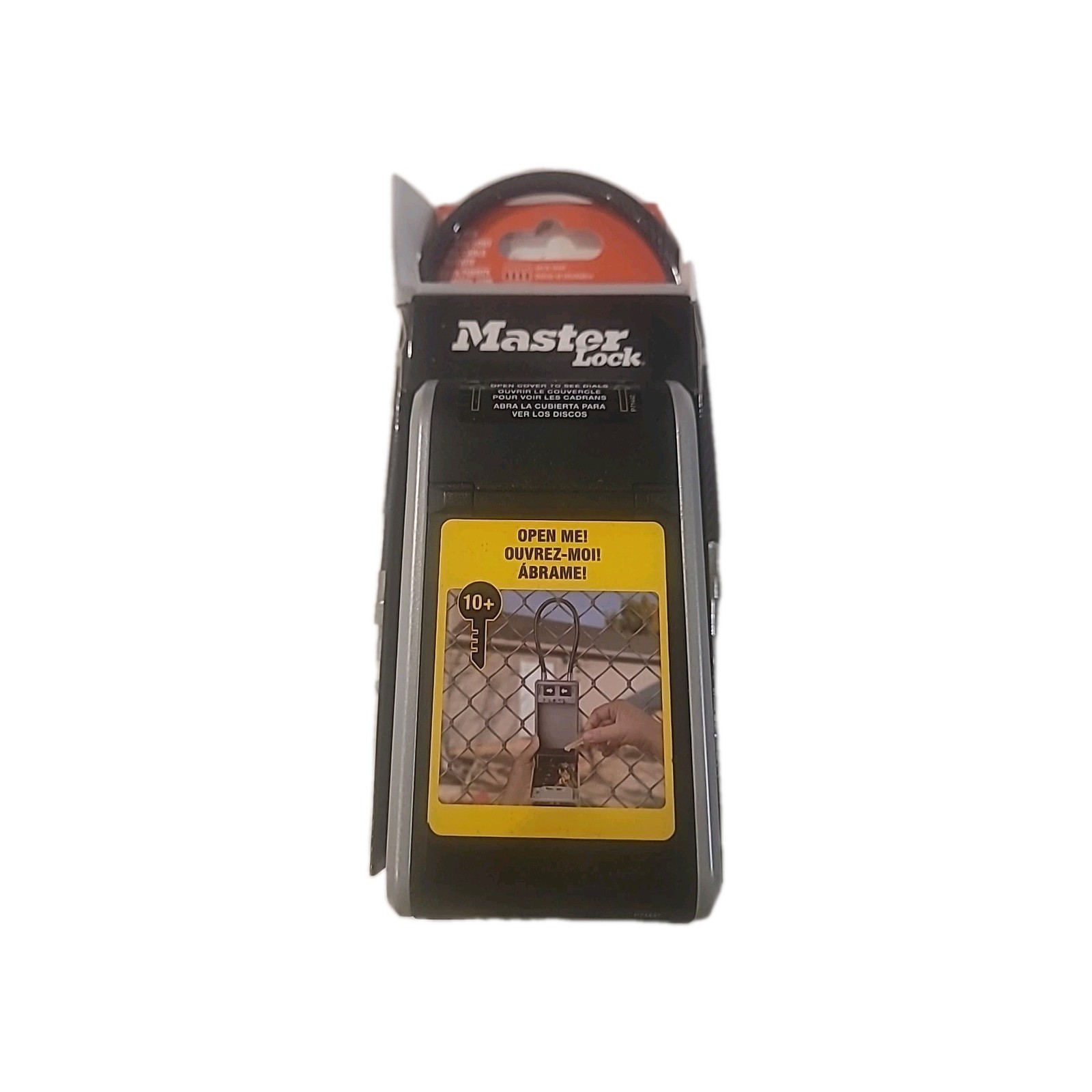 Master Lock 5482D Large Outdoor Lock Box With Removable Cable & Combination Dial