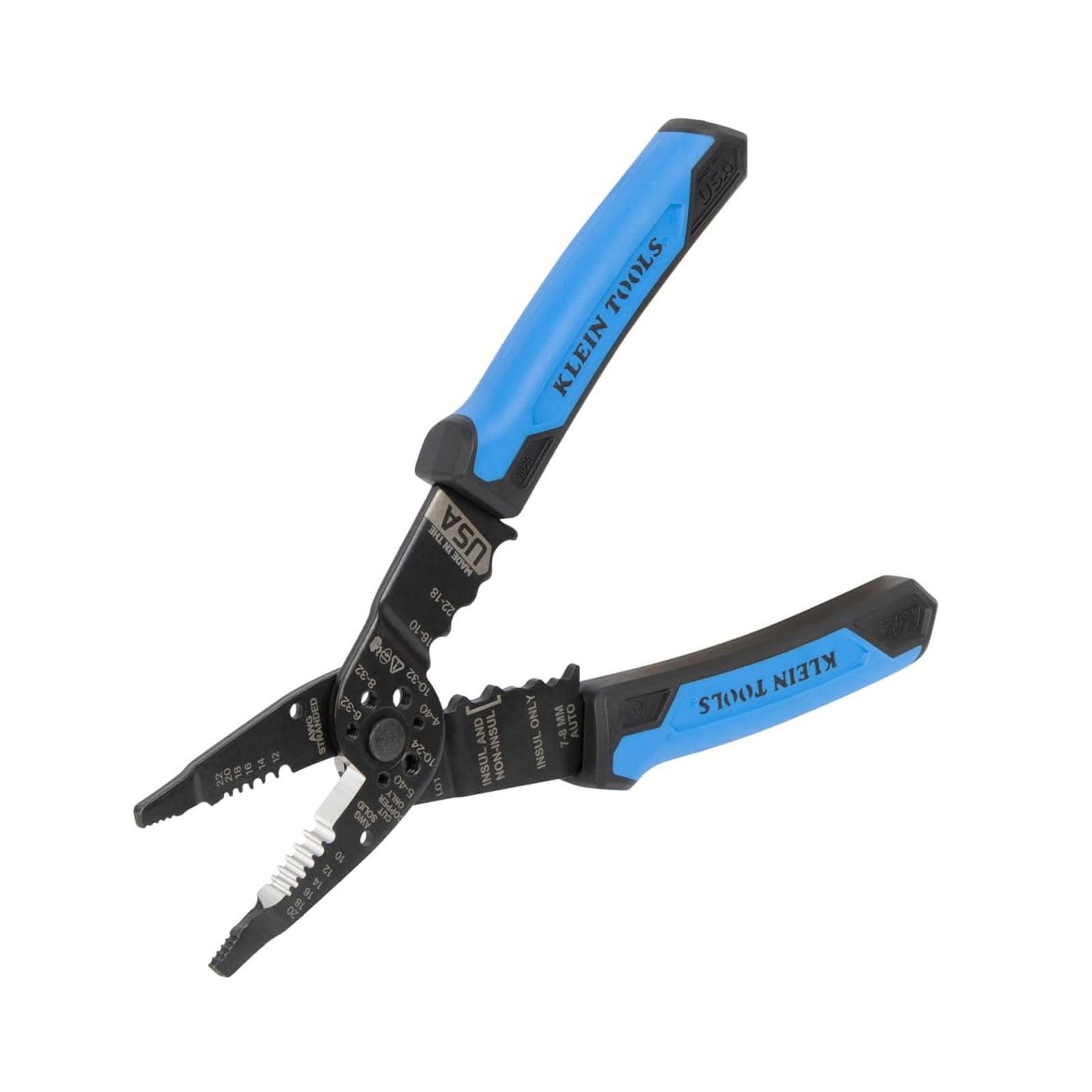 Klein Tools 1025 Long Nose Multi-Purpose Wire Stripper Tool, Made in USA Prof...