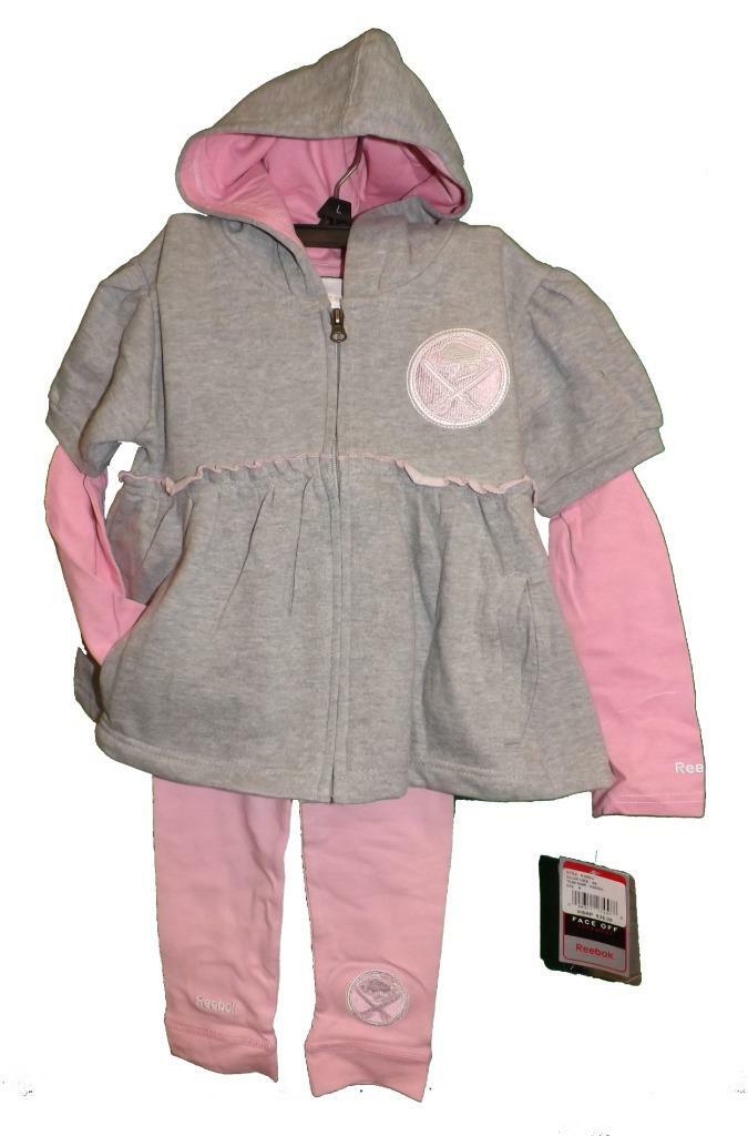 New Buffalo Sabres Kids Girls Size S-M-L (4-5/6-6X) Hoodie-Jacket Pants Set $35