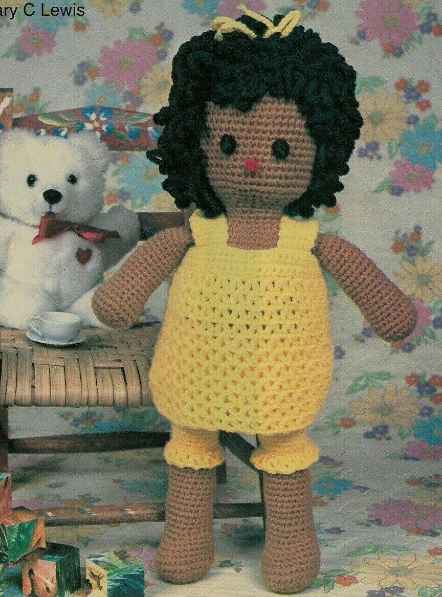 MAGGIE DOLL 18 1/2" ADORABLE TOY CROCHET PATTERN INSTRUCTIONS
